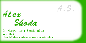 alex skoda business card